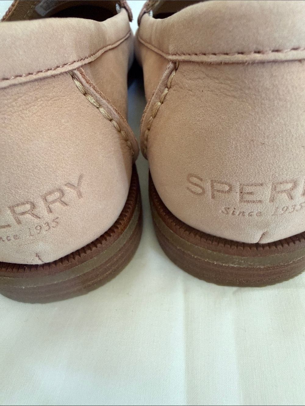 Sperry Women’s Slip-On Penny Loafers in Light Beige - Picture 6 of 7